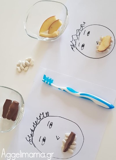 Ένα πείραμα δοντιών 30'' σοκολάτας-μήλου !