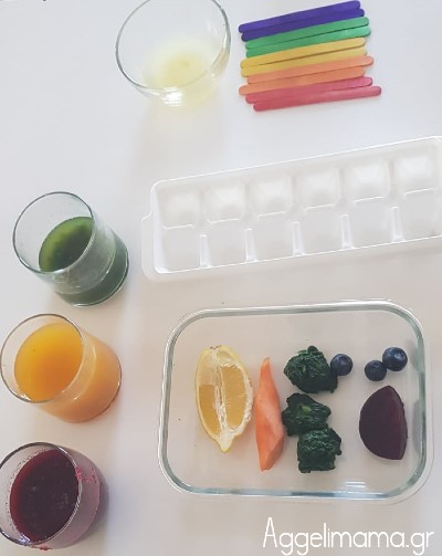 Αισθητηριακή δραστηριότητα με βρώσιμα παγάκια