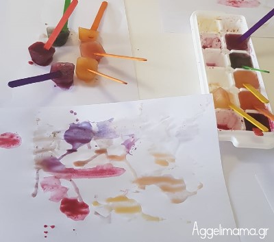 Αισθητηριακή δραστηριότητα με βρώσιμα παγάκια