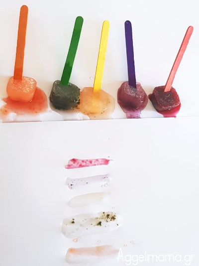 Αισθητηριακή δραστηριότητα με βρώσιμα παγάκια!