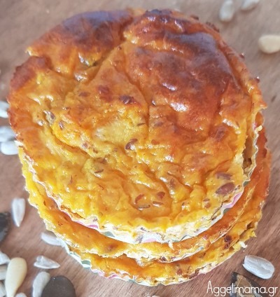 Maffins κολοκύθας με λιναρόσπορο χωρίς αλεύρι!