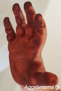 Ζωγραφιά: Aποτύπωμα χεριού με μπατονέτες !