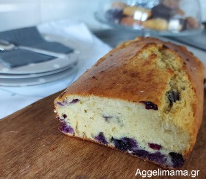 Κέικ με μύρτιλα χωρίς ζάχαρη !