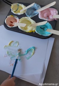 Δαχτυλομπογιές με 2 υλικά!