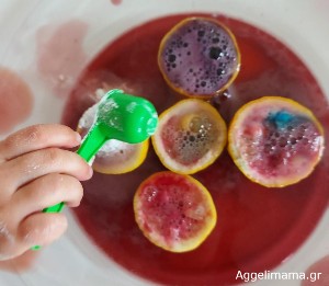 Πείραμα ηφαιστείου με λεμόνια !