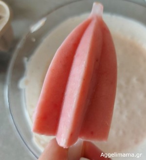 Υγιεινό παγωτό φράουλα - μπανάνα !