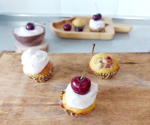 Υγιεινά maffins κερασιού χωρίς ζάχαρη!