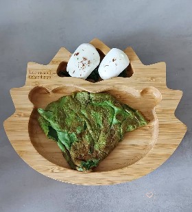 Αυγό ομελέτα με σπανάκι !