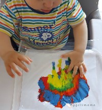 Sensory bag ουράνιο τόξο 6 μηνών!