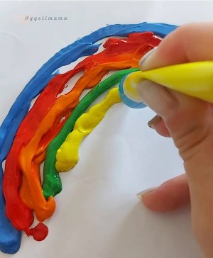 Sensory bag ουράνιο τόξο 6 μηνών!