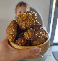 Αφράτα κεφτεδάκια φούρνου κατάλληλα για βρέφη!